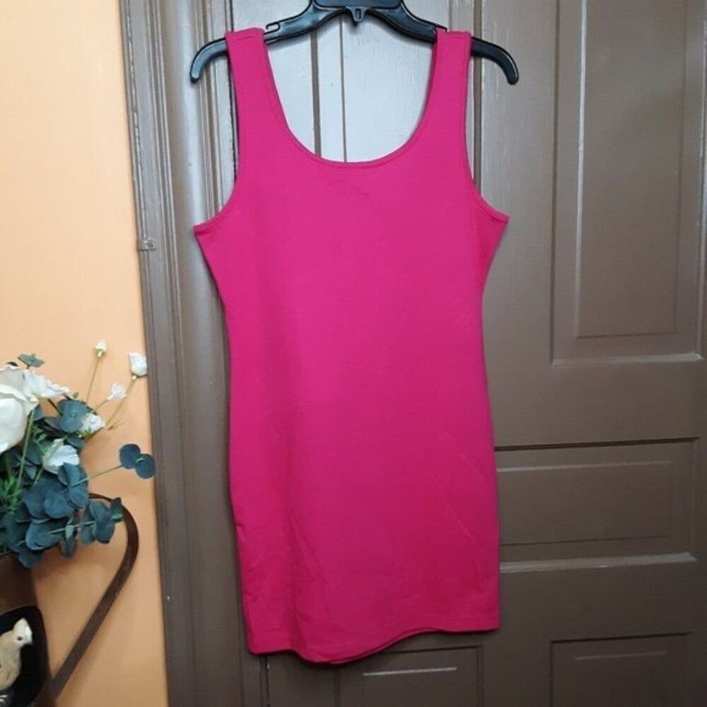Forever 21 Hot Pink Summer Mini Dress size L